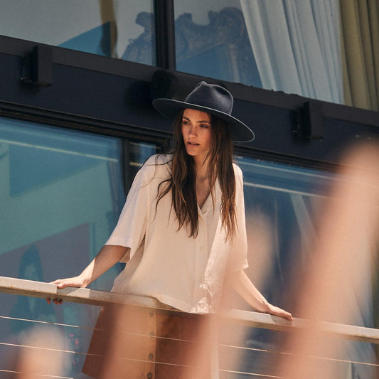 Men/Women Fedora Stetson Hardrock Navy