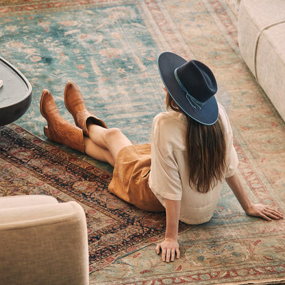 Men/Women Fedora Stetson Hardrock Navy