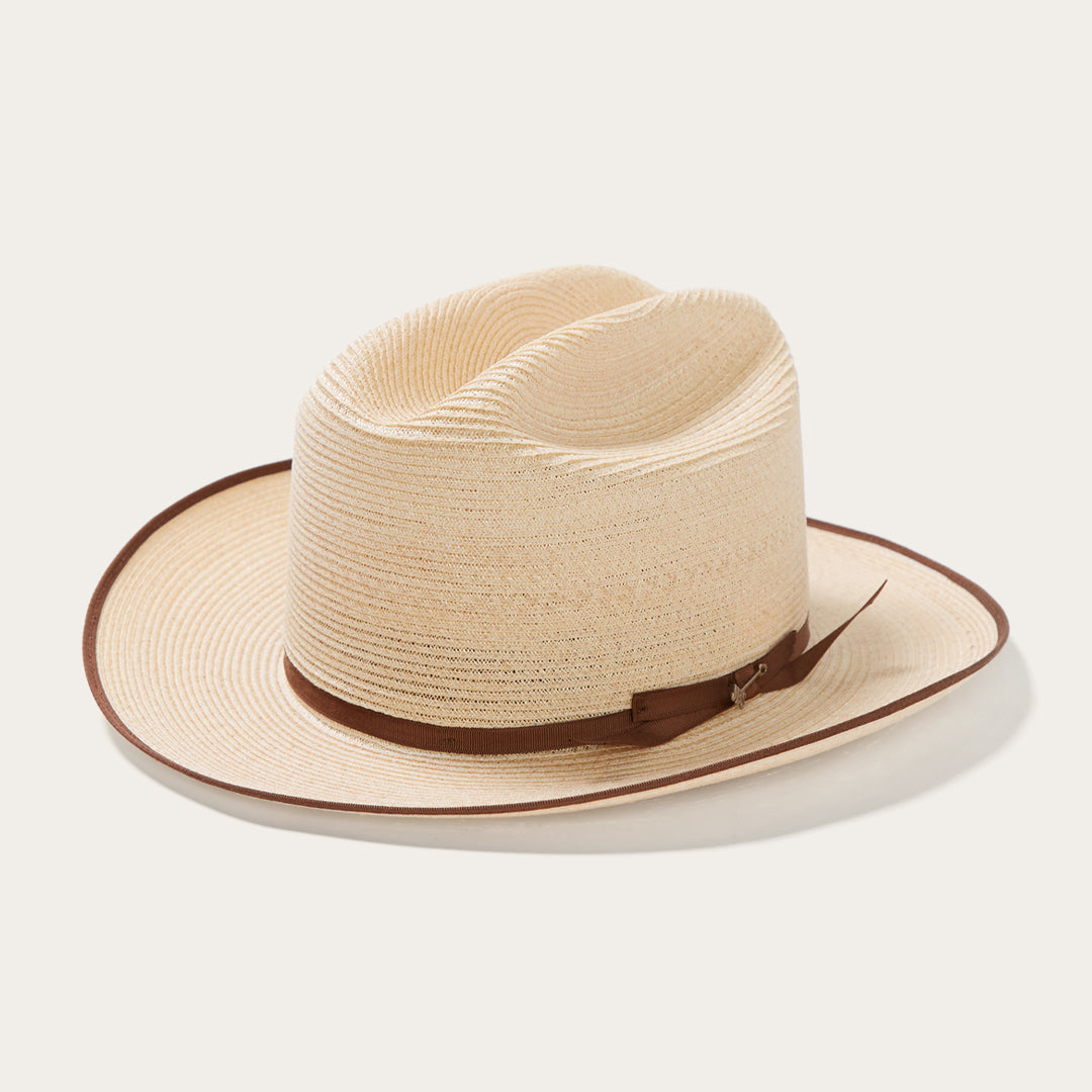 Men/Women Fedora Stetson Hemp Straw Open Road Natural