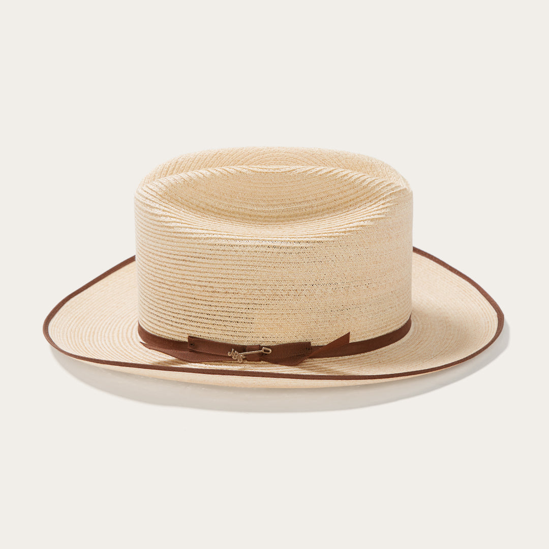 Men/Women Fedora Stetson Hemp Straw Open Road Natural