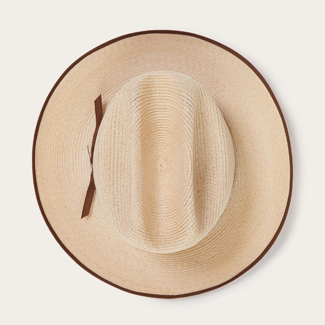 Men/Women Fedora Stetson Hemp Straw Open Road Natural