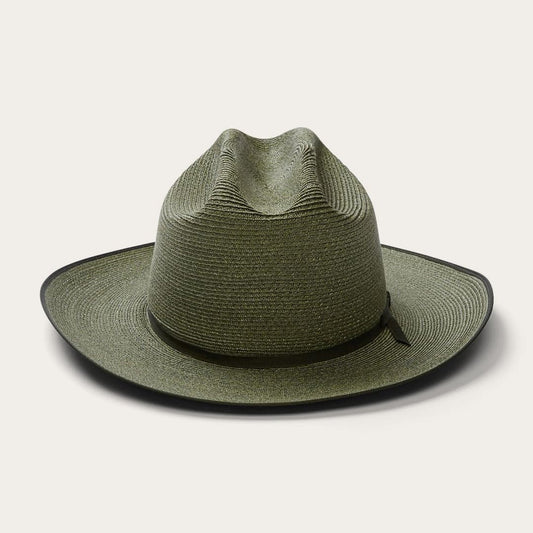 Men/Women Fedora Stetson Hemp Straw Open Road Sage