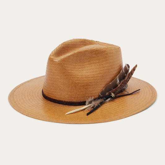 Men/Women Fedora Stetson Juno Shantung Straw Fedora Sand