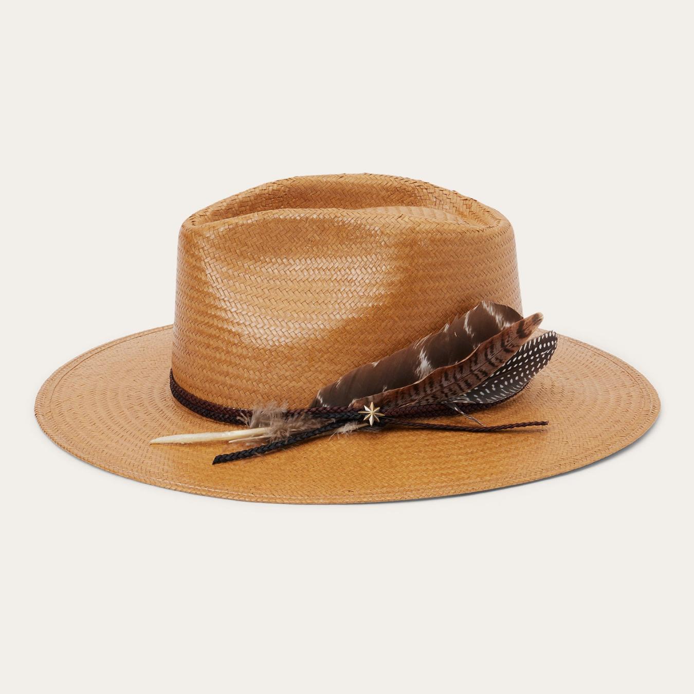Men/Women Fedora Stetson Juno Shantung Straw Fedora Sand