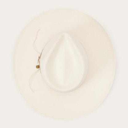 Men/Women Fedora Stetson JW Marshall Straw Flat Brim Hat Natural