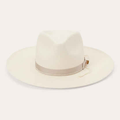 Men/Women Fedora Stetson JW Marshall Straw Flat Brim Hat Natural
