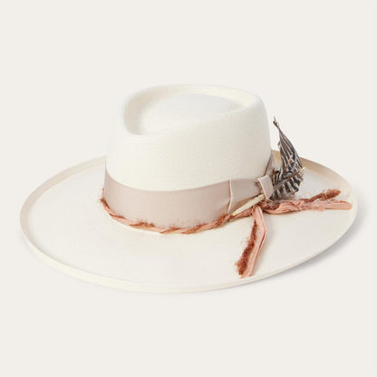 Men/Women Fedora Stetson Kings Row Shantung Straw Fedora Natural