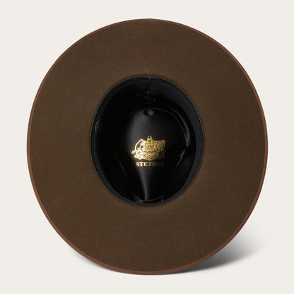 Men/Women Fedora Stetson Midtown Wide Flat Brim Hat Oak
