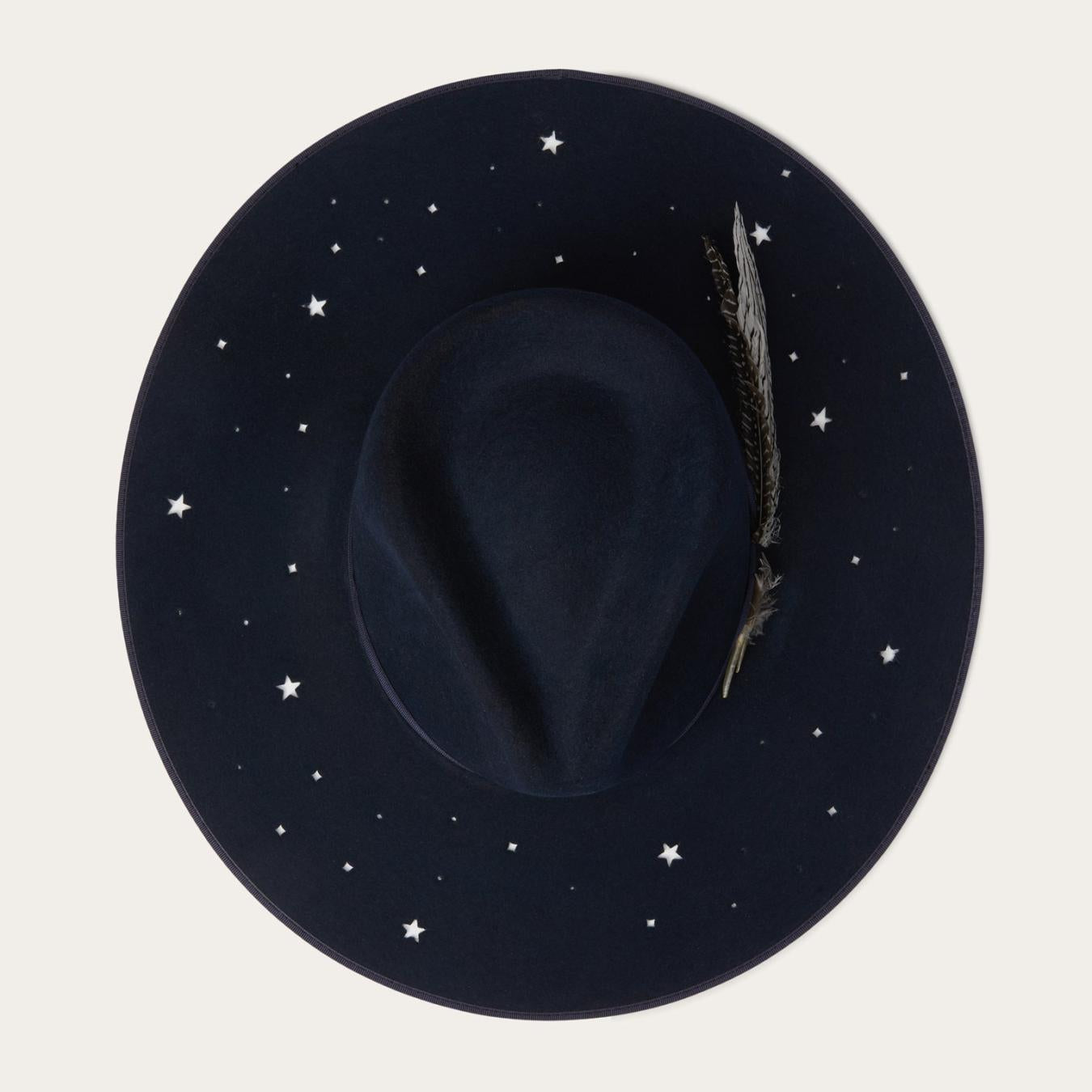 Men/Women Fedora Stetson Night Sky Fedora Navy