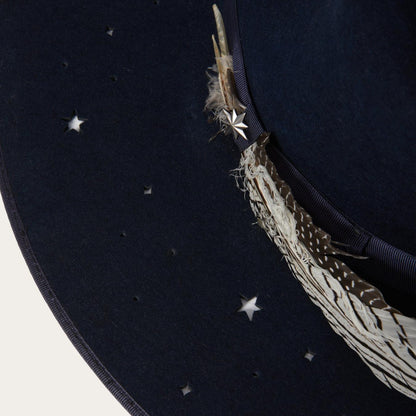 Men/Women Fedora Stetson Night Sky Fedora Navy