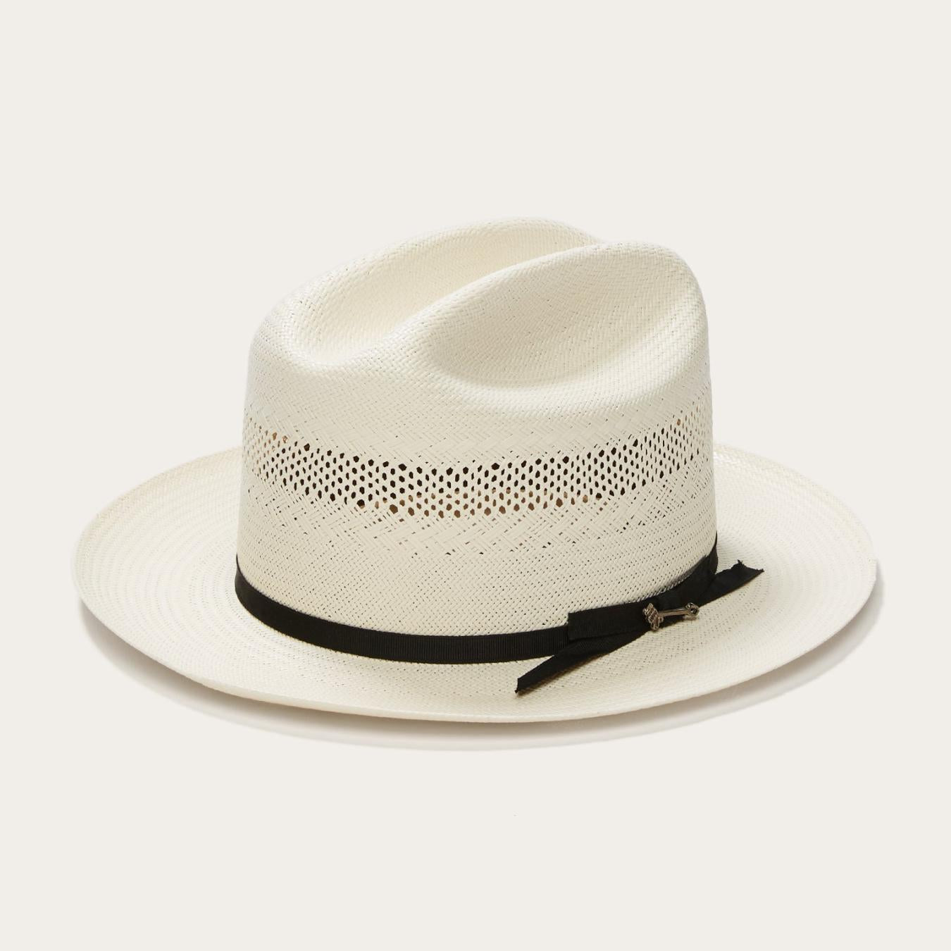 Men/Women Fedora Stetson Open Road 10X Straw Cowboy Hat Natural