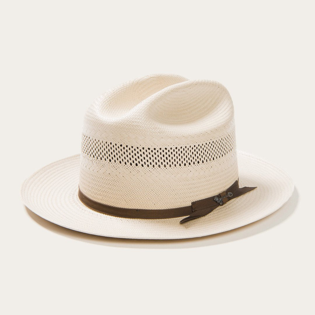 Men/Women Fedora Stetson Open Road 10X Straw Cowboy Hat Toasted