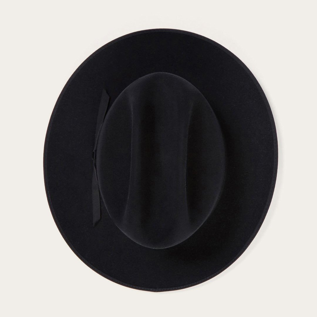 Men/Women Fedora Stetson Open Road 6X Cowboy Hat Black