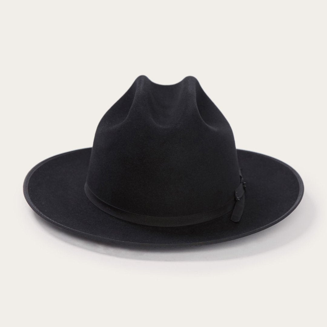 Men/Women Fedora Stetson Open Road 6X Cowboy Hat Black