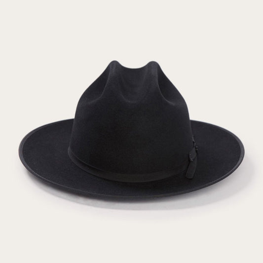 Men/Women Fedora Stetson Open Road 6X Cowboy Hat Black