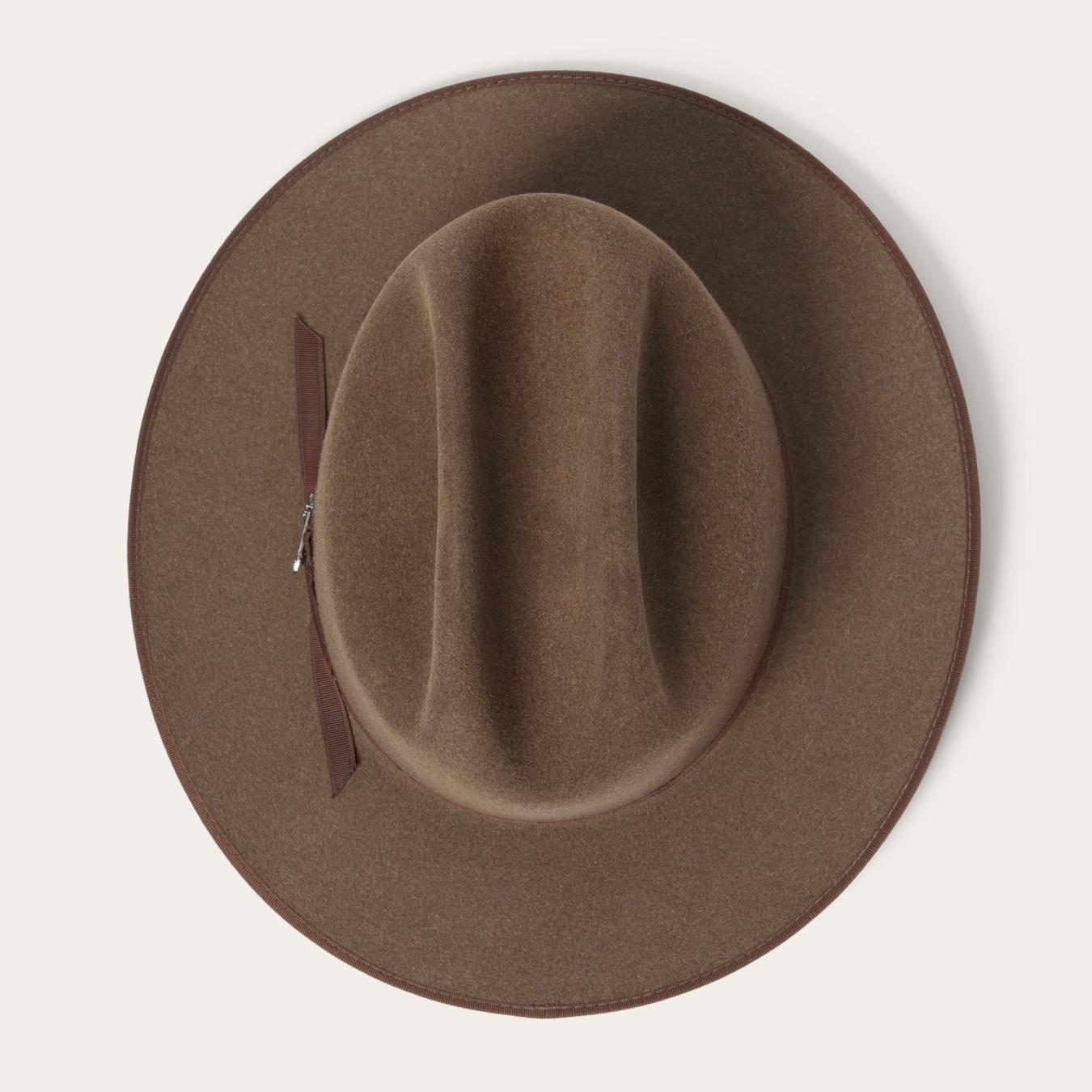 Men/Women Fedora Stetson Open Road 6X Cowboy Hat Brown Mix