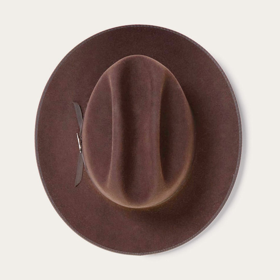 Men/Women Fedora Stetson Open Road 6X Cowboy Hat Chocolate