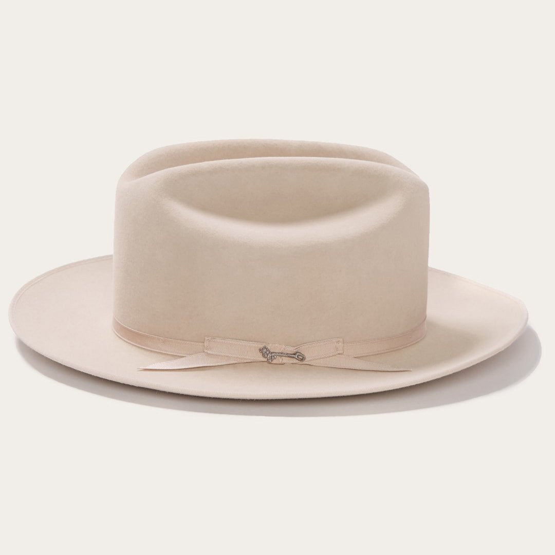 Men/Women Fedora Stetson Open Road 6X Cowboy Hat Silverbelly