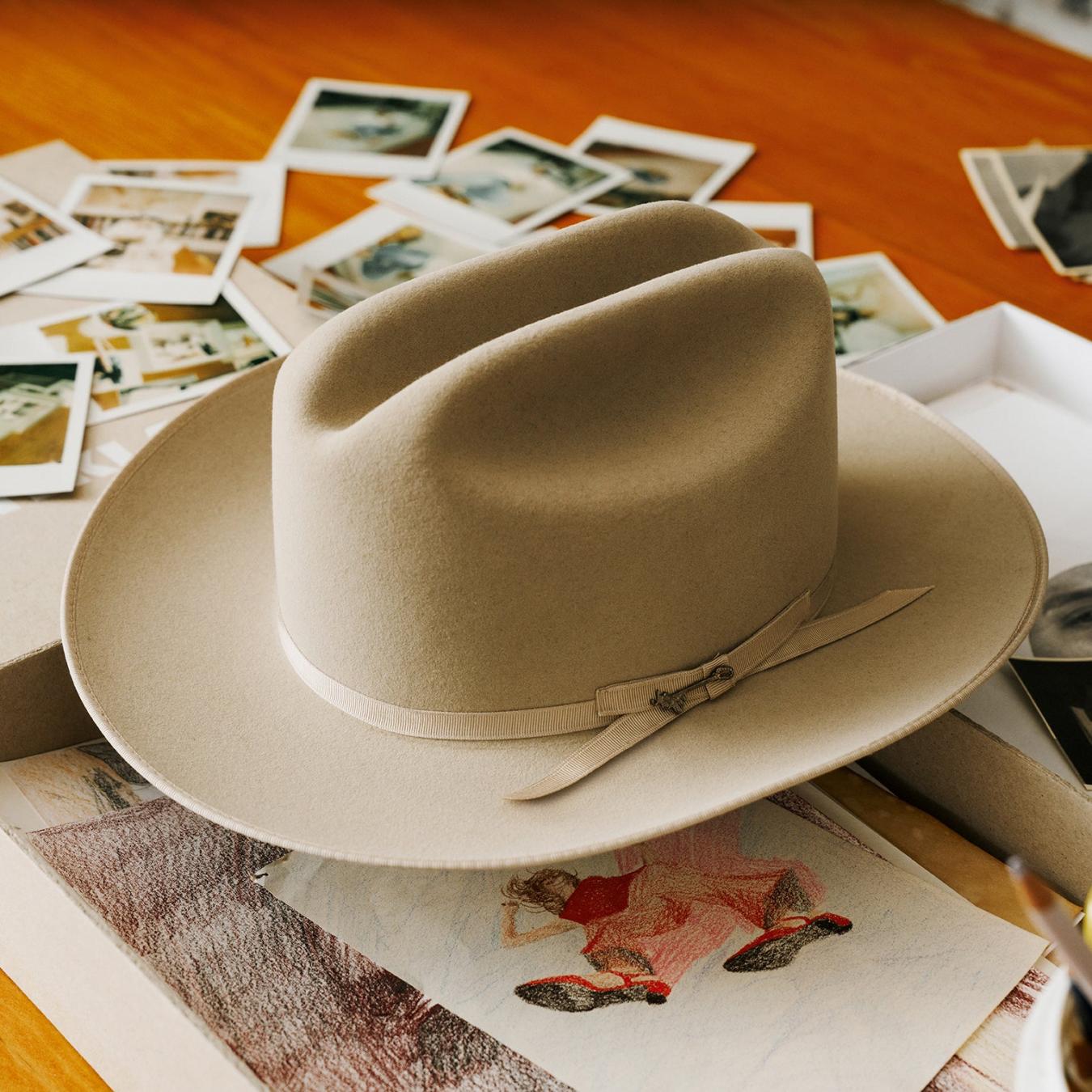 Men/Women Fedora Stetson Open Road 6X Cowboy Hat Silverbelly