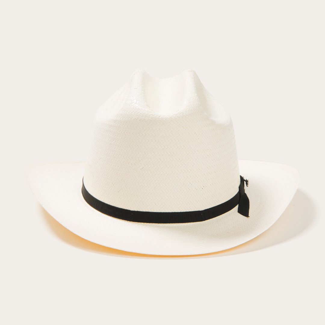 Men/Women Fedora Stetson Open Road 6X Straw Cowboy Hat Natural