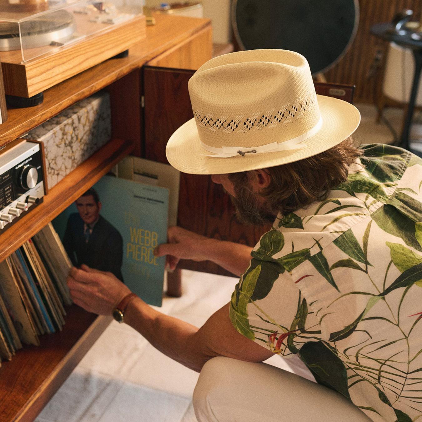 Men/Women Fedora Stetson Open Road Limited Edition Straw Hat Pecan Ivory