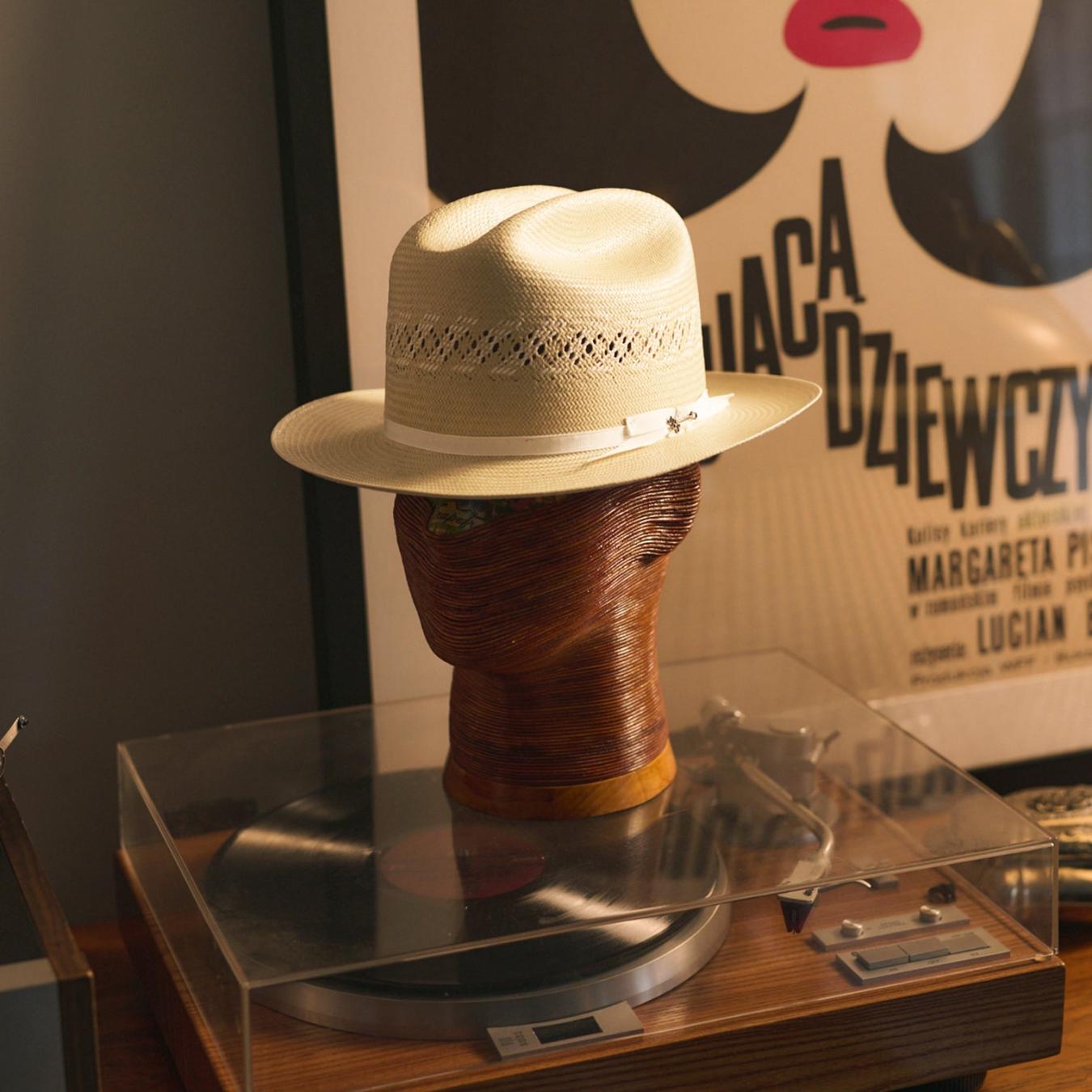 Men/Women Fedora Stetson Open Road Limited Edition Straw Hat Pecan Ivory