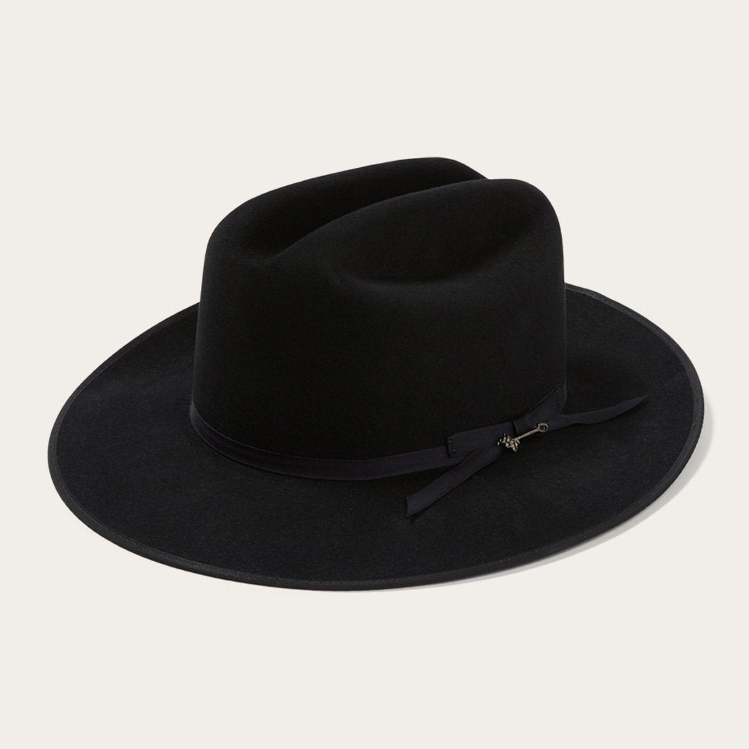 Men/Women Fedora Stetson Open Road Royal Deluxe Hat Black