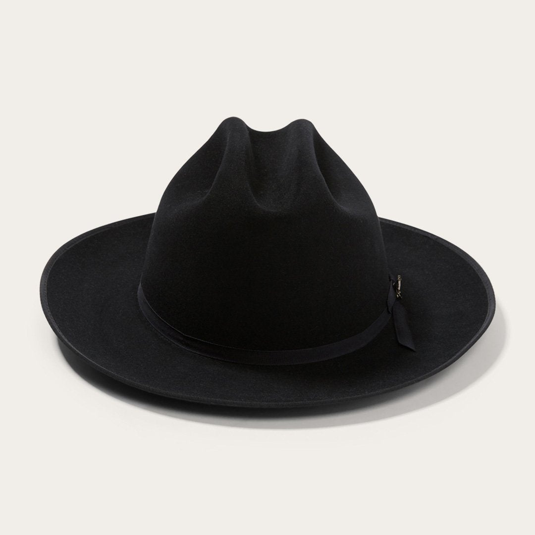Men/Women Fedora Stetson Open Road Royal Deluxe Hat Black