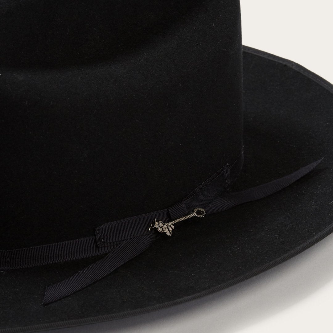 Men/Women Fedora Stetson Open Road Royal Deluxe Hat Black