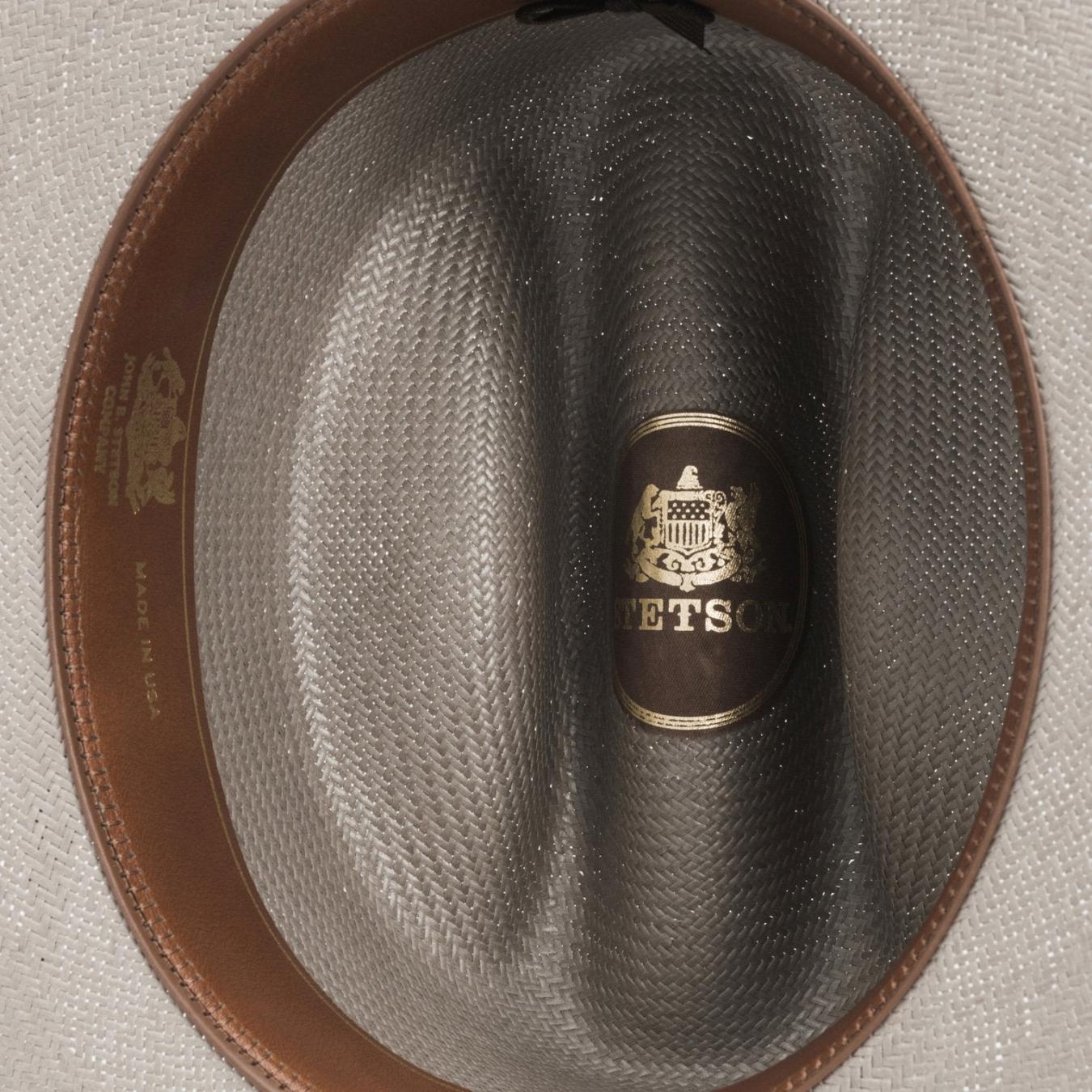 Men/Women Fedora Stetson Open Road Straw Hat Taupe