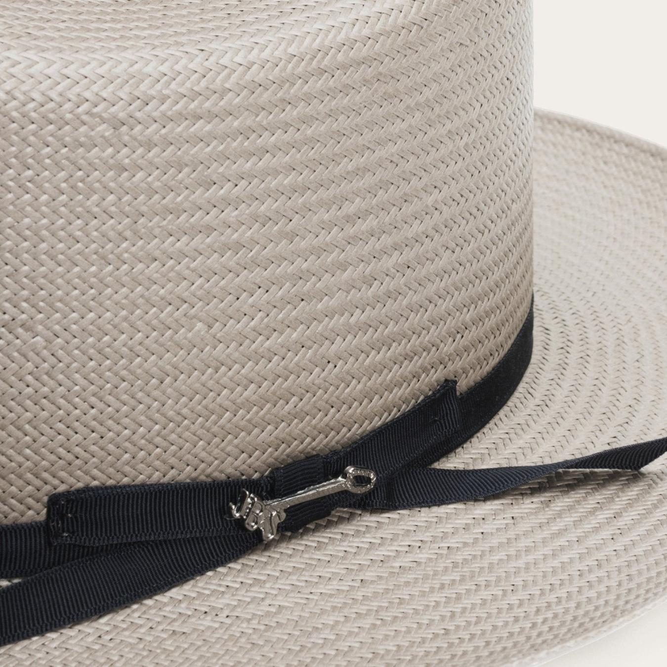 Men/Women Fedora Stetson Open Road Straw Hat Taupe