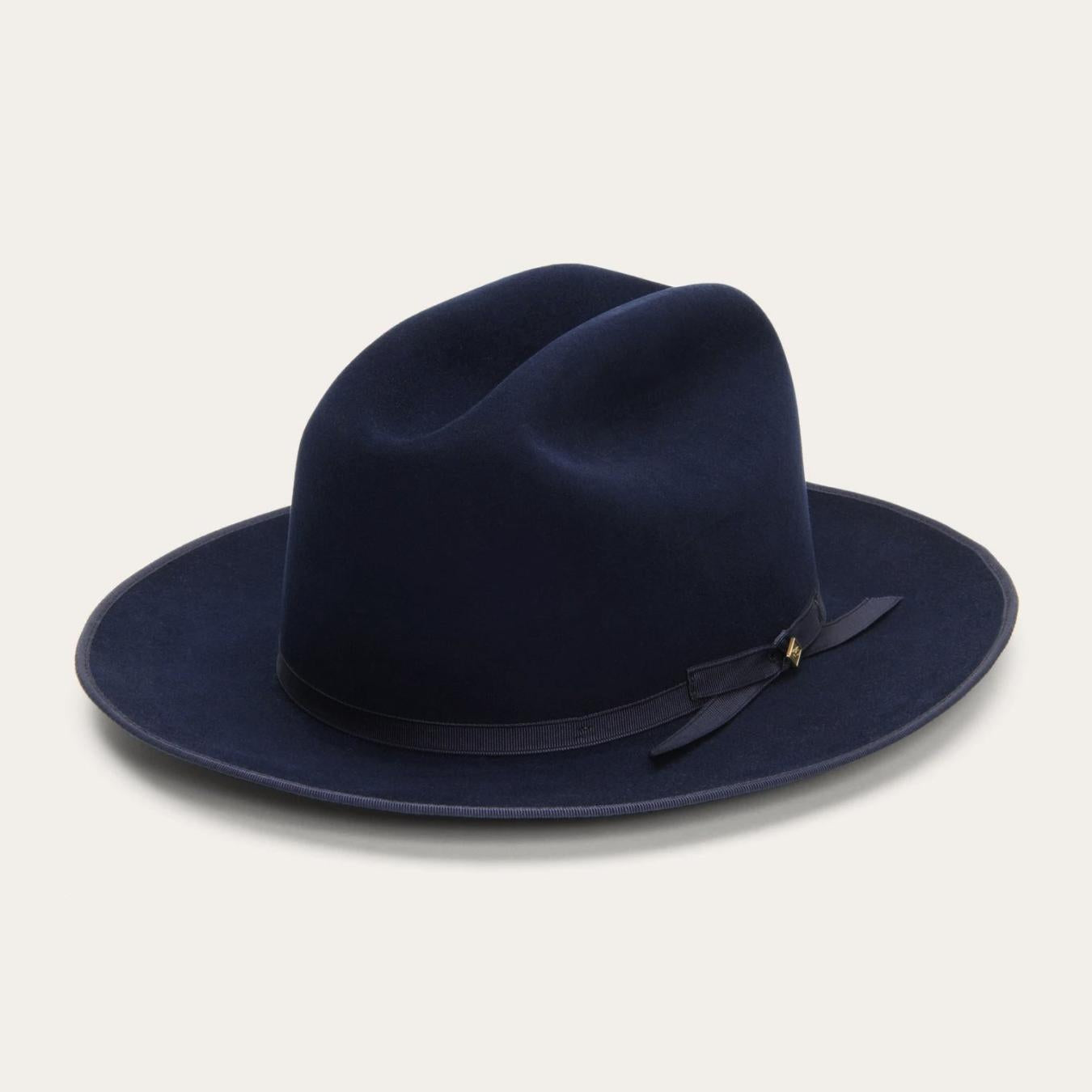 Men/Women Fedora Stetson Pure Open Road True Blue