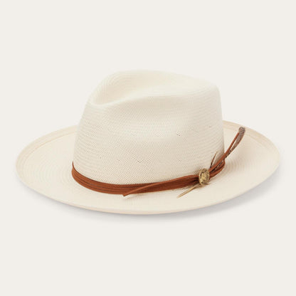 Men/Women Fedora Stetson Tallahassee Shantung Straw Fedora Natural