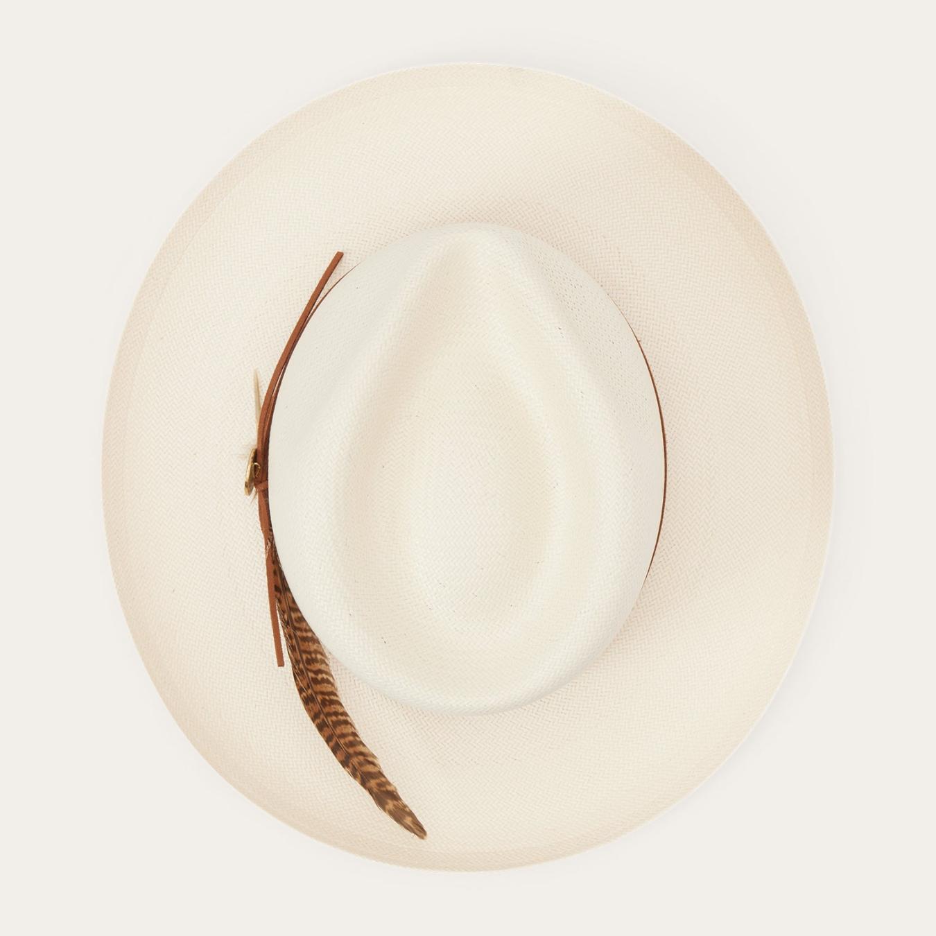 Men/Women Fedora Stetson Tallahassee Shantung Straw Fedora Natural