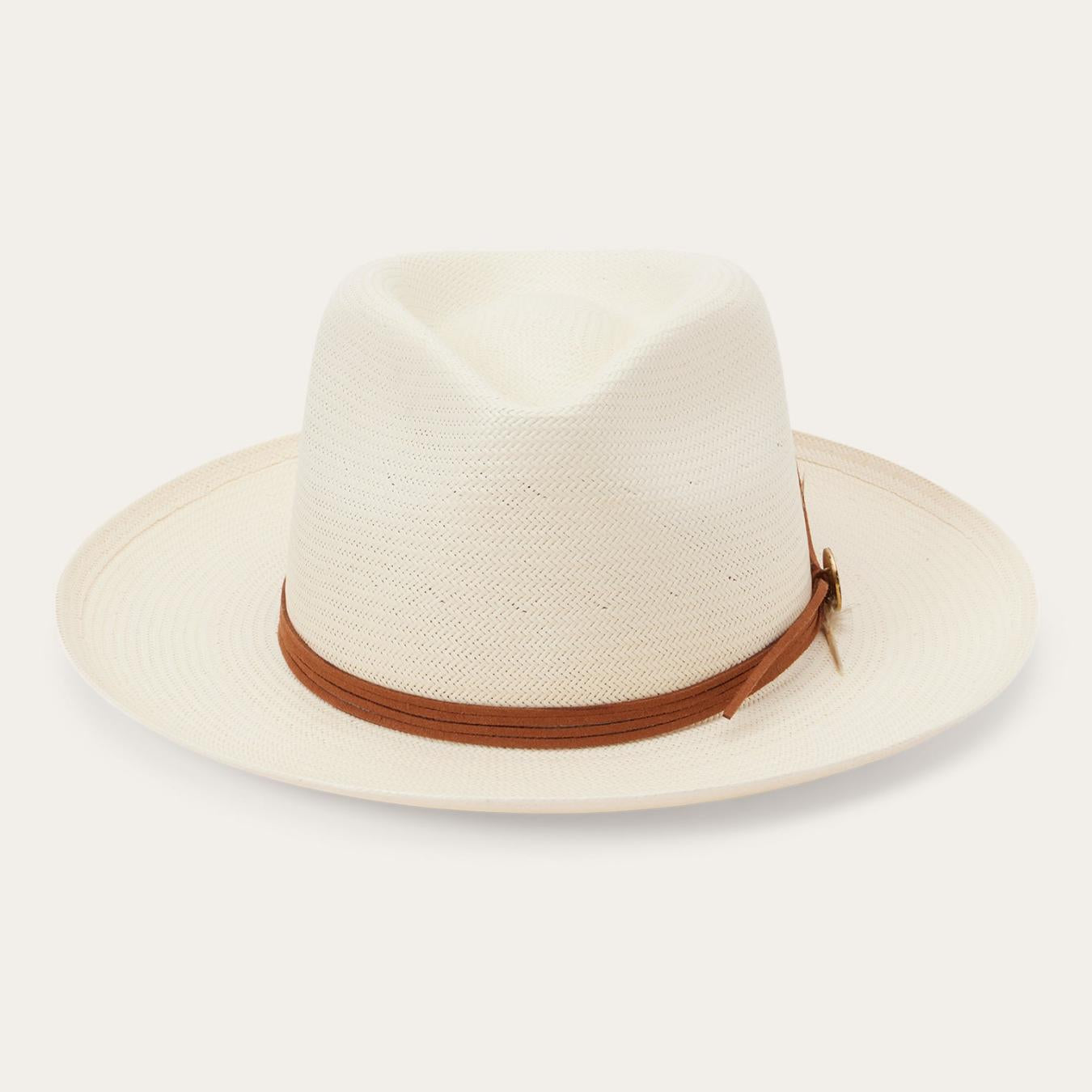 Men/Women Fedora Stetson Tallahassee Shantung Straw Fedora Natural