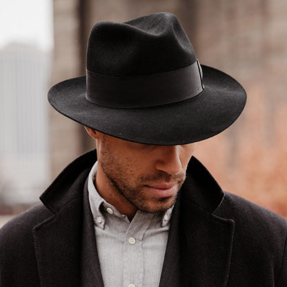 Men/Women Fedora Stetson Temple Fedora Black