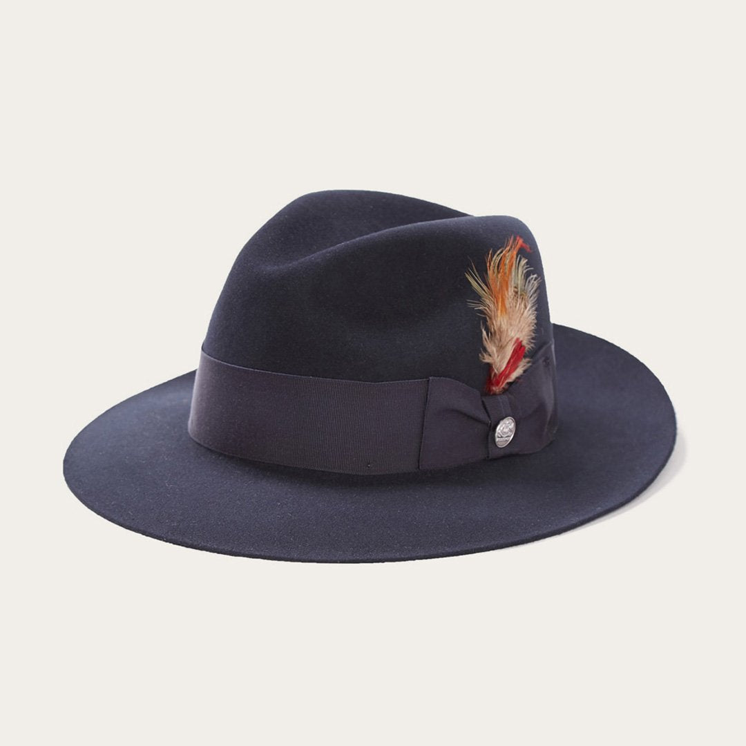 Men/Women Fedora Stetson Temple Fedora Navy