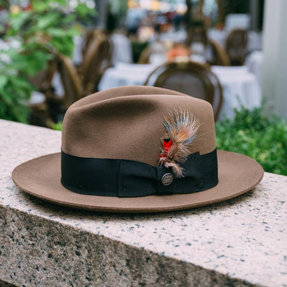 Men/Women Fedora Stetson Temple Fedora Tawny
