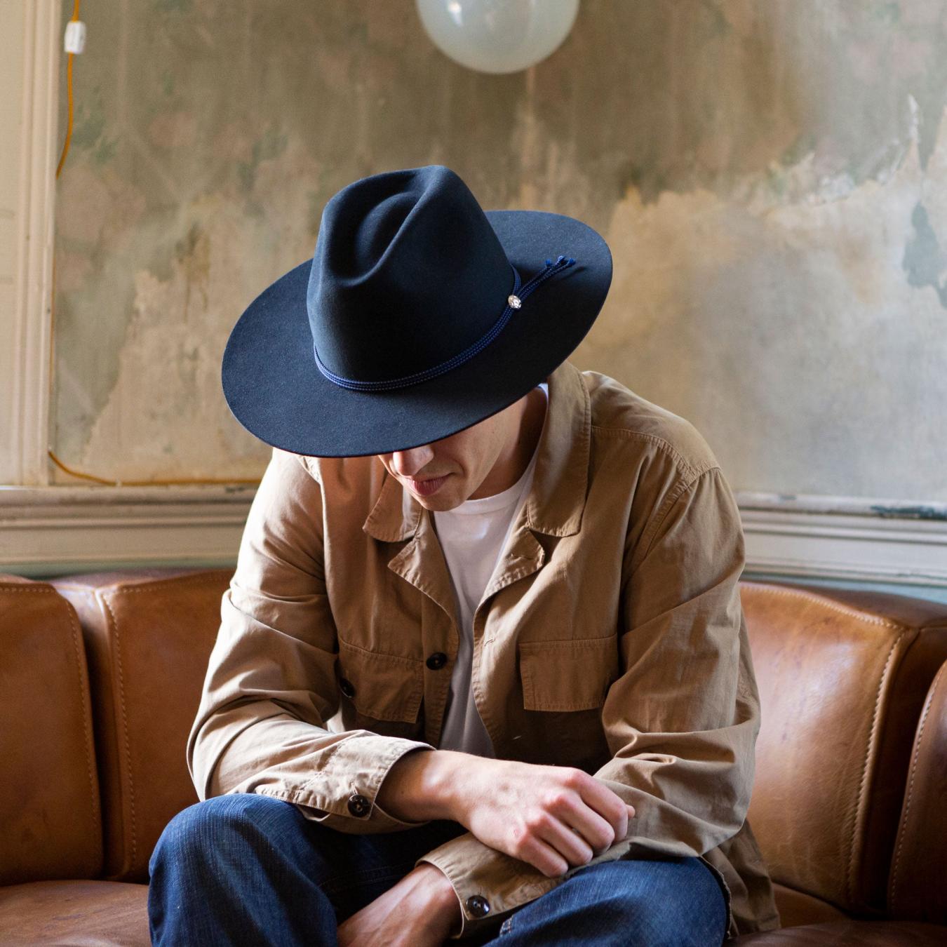 Men/Women Fedora Stetson The Four Points Navy