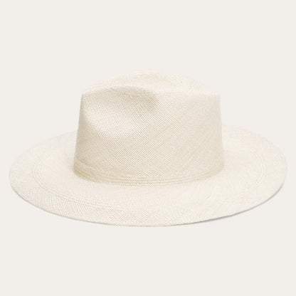 Men/Women Fedora Stetson The Naturalist Straw Hat Natural - Black Band