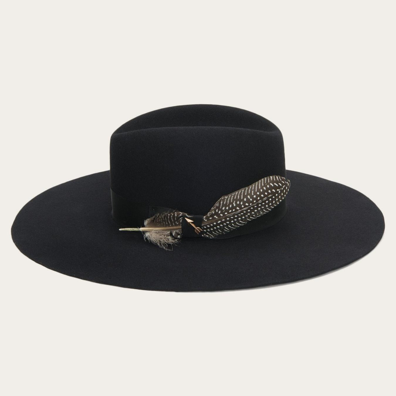 Men/Women Fedora Stetson The Rapture Black