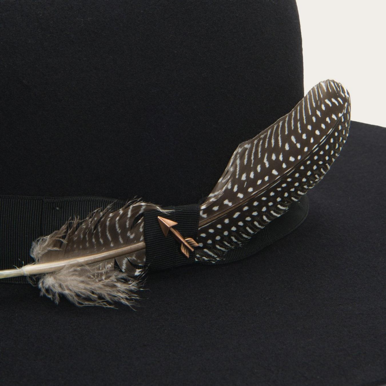 Men/Women Fedora Stetson The Rapture Black