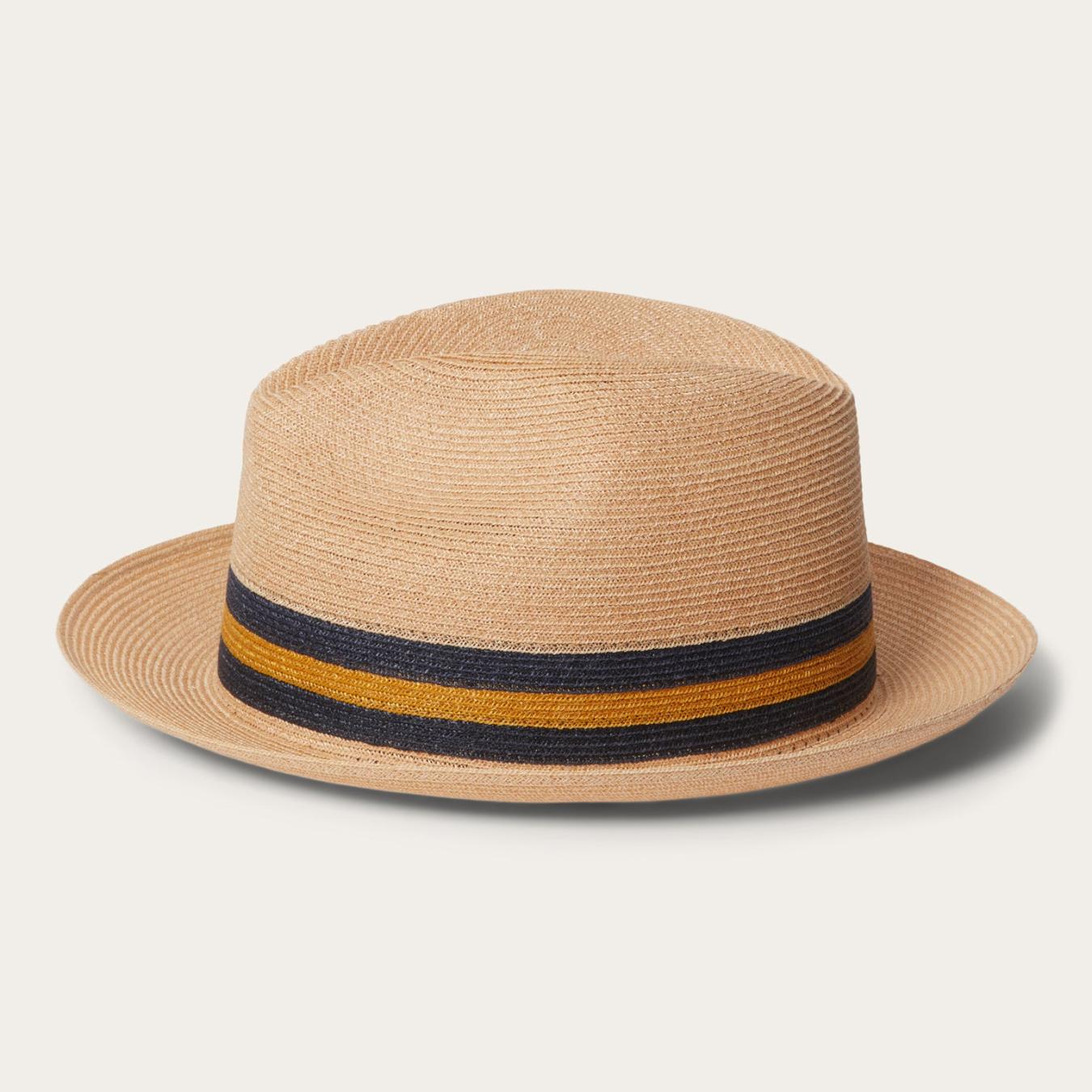 Men/Women Fedora Stetson Triad Straw Fedora Mustard