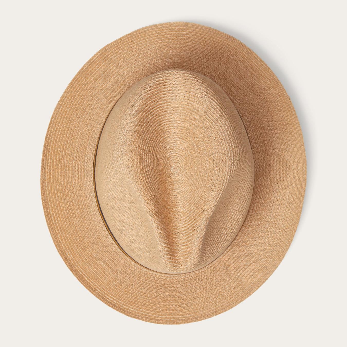 Men/Women Fedora Stetson Triad Straw Fedora Mustard