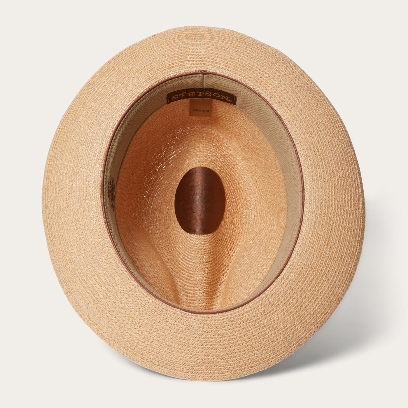 Men/Women Fedora Stetson Triad Straw Fedora Mustard