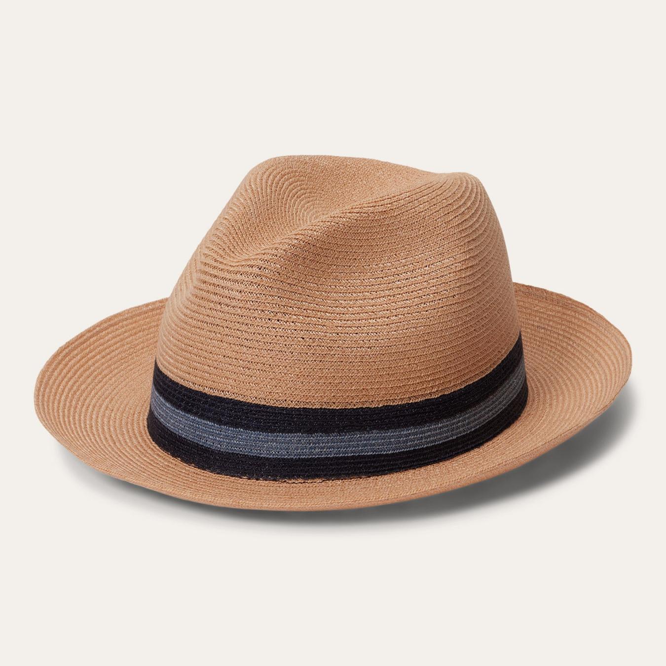 Men/Women Fedora Stetson Triad Straw Fedora Turquoise