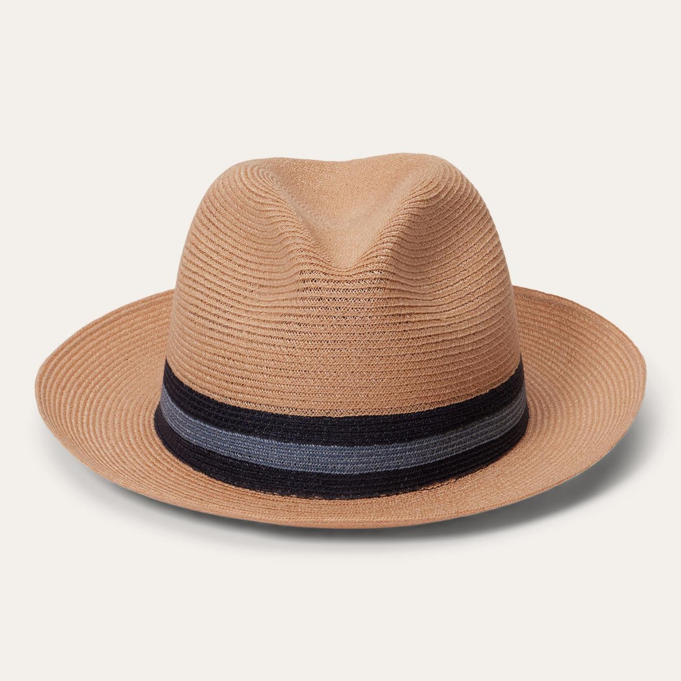 Men/Women Fedora Stetson Triad Straw Fedora Turquoise