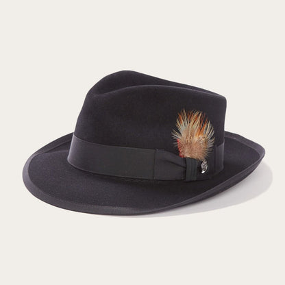 Men/Women Fedora Stetson Whippet Fedora Black