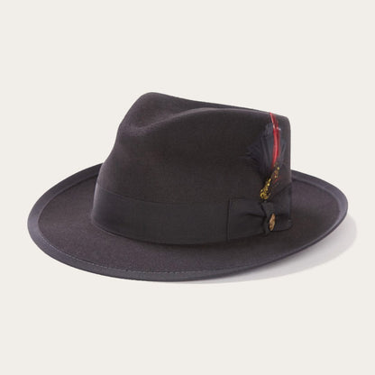 Men/Women Fedora Stetson Whippet Wool Fedora Black