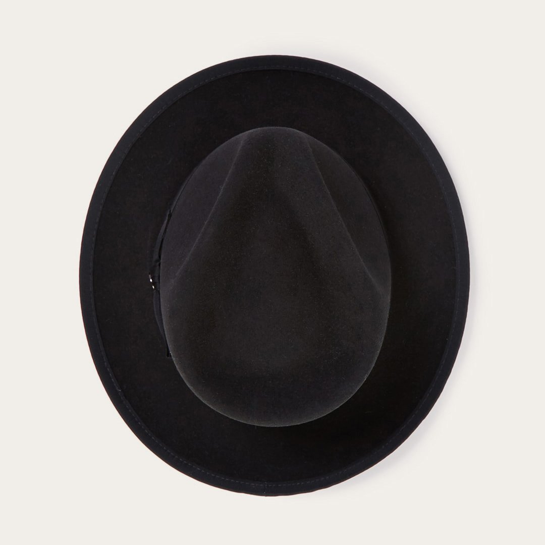 Men/Women Fedora Stetson Whippet Wool Fedora Black